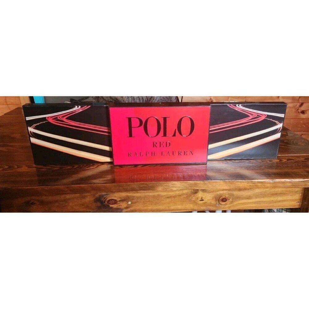 Rare Vintage Polo Red Ralph Lauren Store Display Sign 7” x 40” Adjustable